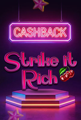 20% Cashback Strike it Rich